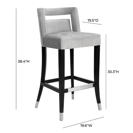Hart Velvet Stool by TOV Furniture at Eve Furniture