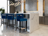 Hart Velvet Stool by TOV Furniture at Eve Furniture