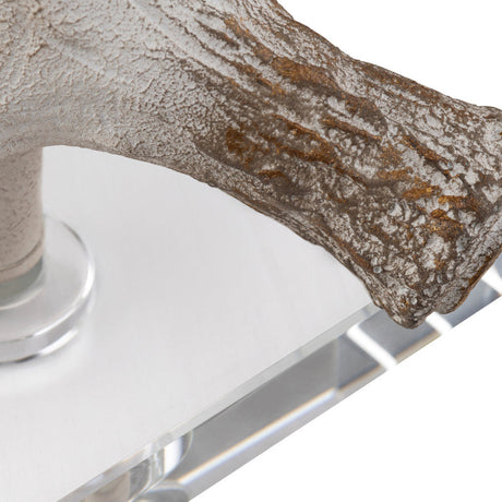 Hart White Stag Horn Table Lamp by Crestview at Eve Furniture