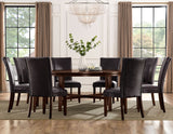 Hartford 72 inch table 7 Piece Set, Brown Chairs(Table & 6 Side Chairs)