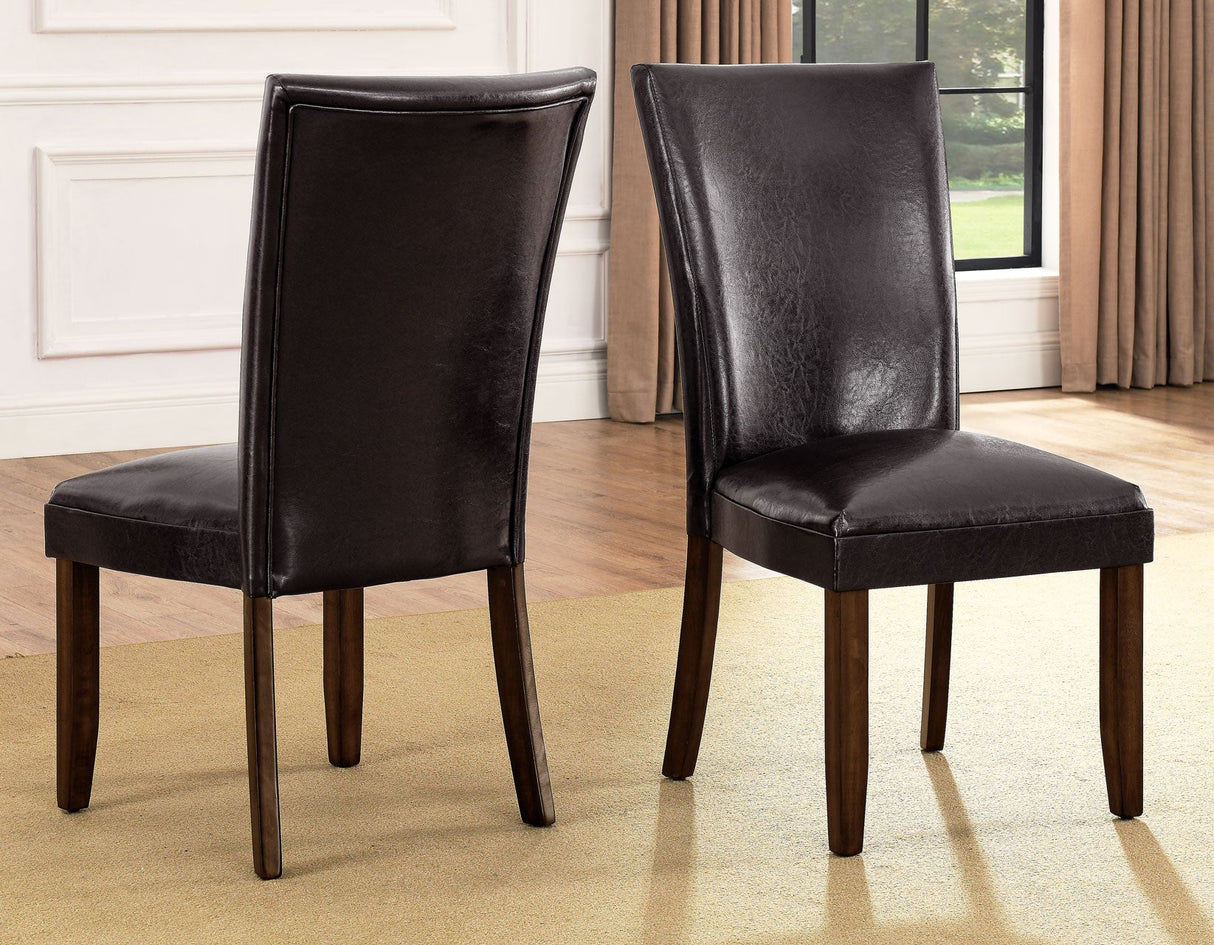 Hartford Espresso Brown Round Dining Room Set with Lazy Susan by Steve Silver at Eve Furniture