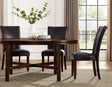 Hartford Espresso Brown Round Dining Room Set with Lazy Susan by Steve Silver at Eve Furniture