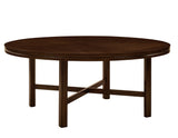 Hartford Espresso/Red Round Dining Room Set with Lazy Susan by Steve Silver at Eve Furniture