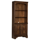 Hartshill Burnished Oak Bookcase with Cabinet