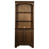Hartshill Burnished Oak Bookcase with Cabinet by Coaster at Eve Furniture