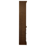 Hartshill Burnished Oak Bookcase with Cabinet by Coaster at Eve Furniture