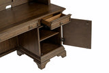 Hartshill Burnished Oak Credenza with Hutch by Coaster at Eve Furniture