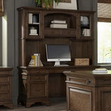 Hartshill Burnished Oak Credenza with Hutch by Coaster at Eve Furniture