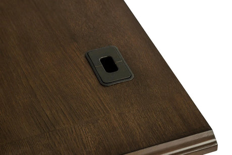 Hartshill Burnished Oak Credenza with Power Outlet by Coaster at Eve Furniture