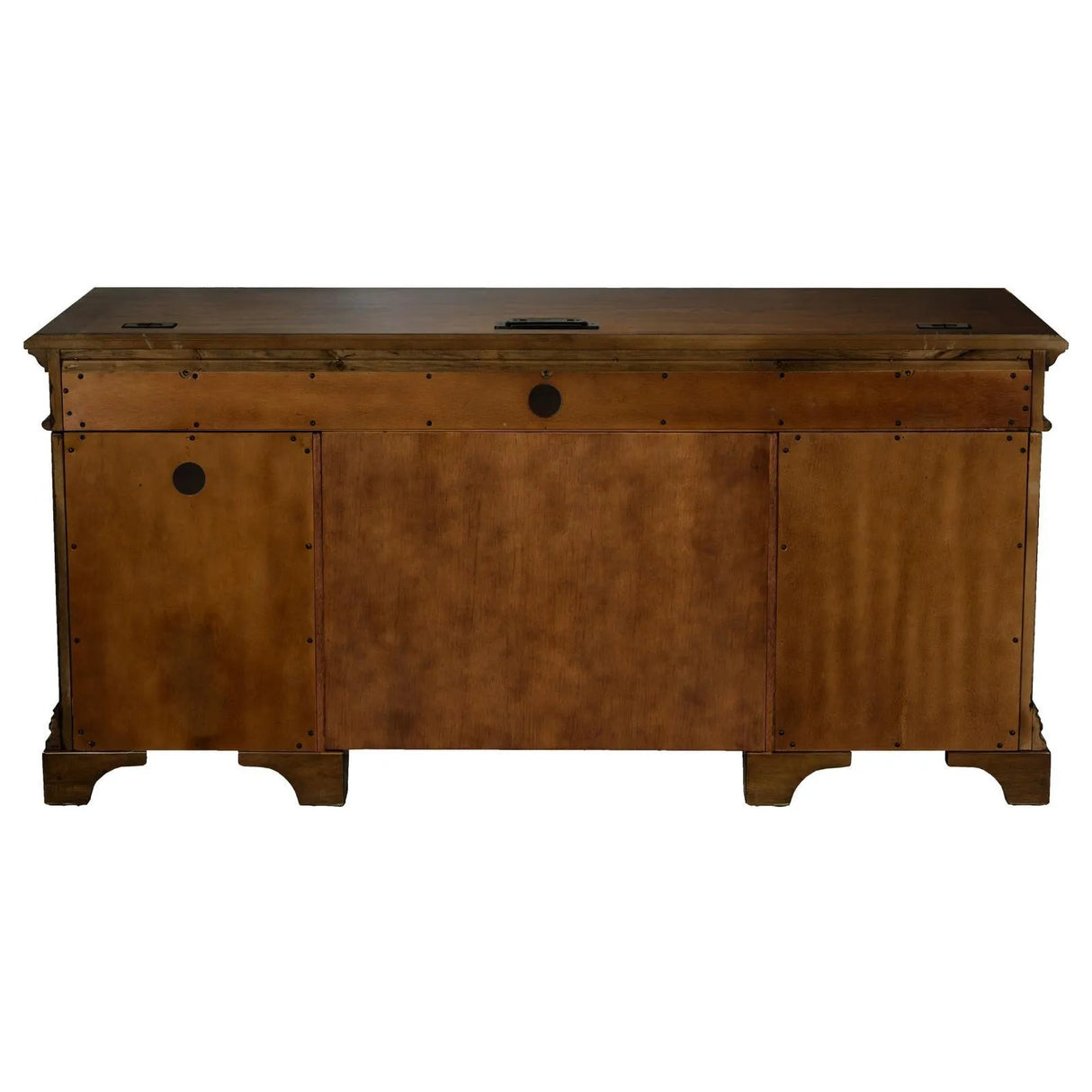 Hartshill Burnished Oak Credenza with Power Outlet by Coaster at Eve Furniture