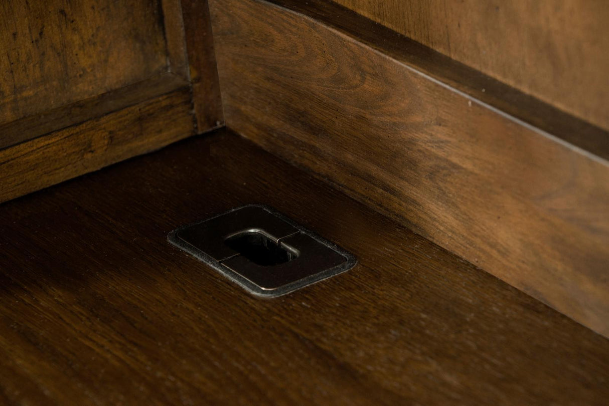 Hartshill Burnished Oak Credenza with Hutch by Coaster at Eve Furniture