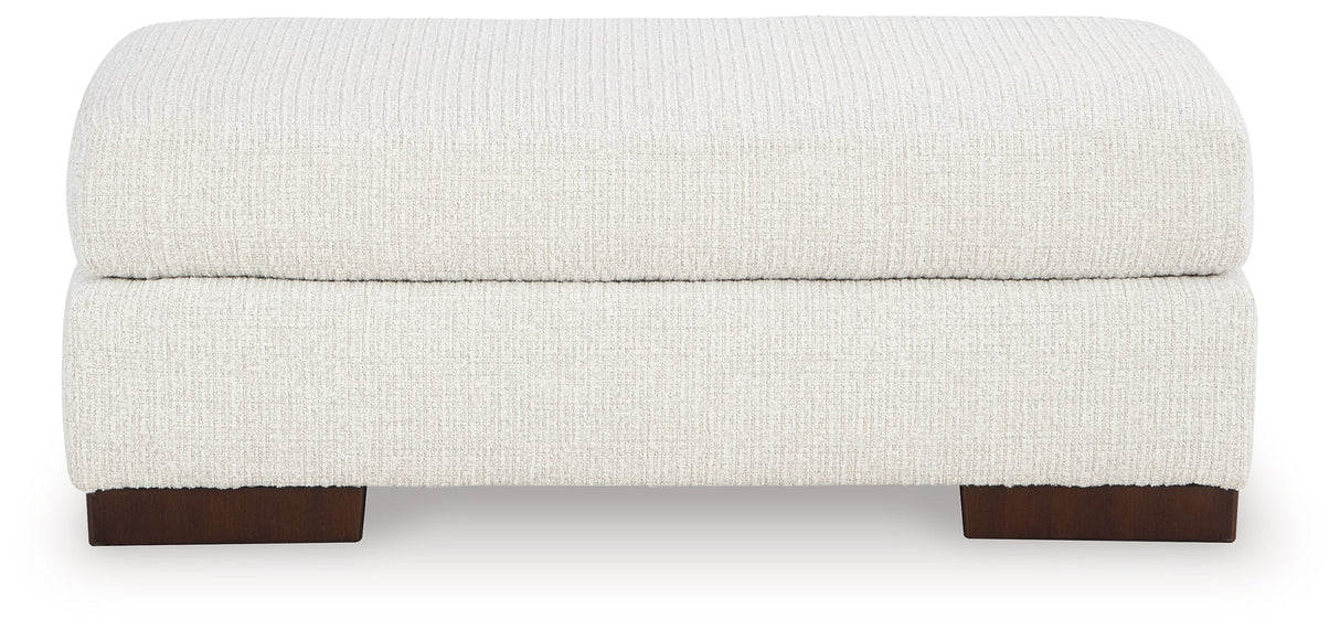 Hartside Frosted Ottoman by Ashley at Eve Furniture
