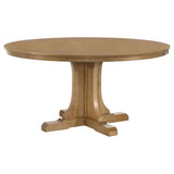 Hartville Natural Light Brown 60-inch Round Dining Table by Coaster at Eve Furniture