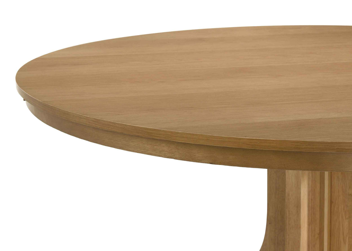 Hartville Natural Light Brown 60-inch Round Dining Table by Coaster at Eve Furniture