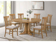 Hartville Natural Light Brown 7-Piece Round Dining Table Set by Coaster at Eve Furniture