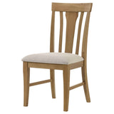 Hartville Natural Light Brown Dining Side Chair (Set of 2) by Coaster at Eve Furniture