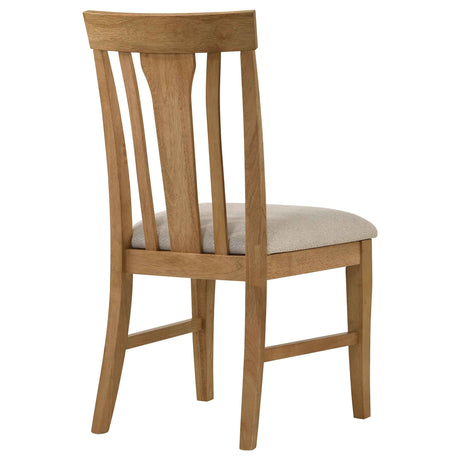 Hartville Natural Light Brown Dining Side Chair (Set of 2) by Coaster at Eve Furniture