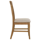 Hartville Natural Light Brown Dining Side Chair (Set of 2) by Coaster at Eve Furniture