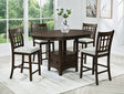 Hartwell Brown 5-Piece Counter Height Set by Crown Mark at Eve Furniture