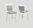 Hartwell Chalk Gray Counter Height Chair, Set of 2 by Crown Mark at Eve Furniture