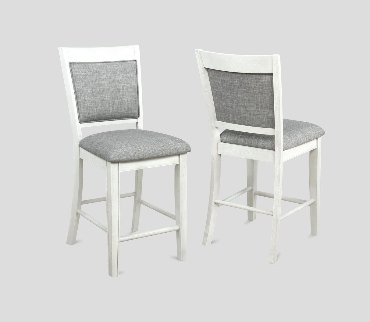 Hartwell Chalk Gray Counter Height Chair, Set of 2 by Crown Mark at Eve Furniture