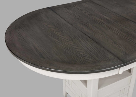 Hartwell Chalk Gray Counter Height Dining Set by Crown Mark at Eve Furniture