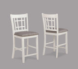 Hartwell Chalk Gray Counter Height Dining Set by Crown Mark at Eve Furniture