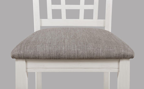 Hartwell Chalk Gray Counter Height Dining Set by Crown Mark at Eve Furniture