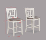 Hartwell Chalk Gray Counter Height Dining Set by Crown Mark at Eve Furniture