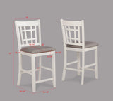 Hartwell Chalk Gray Counter Height Dining Set by Crown Mark at Eve Furniture