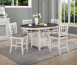 Hartwell Chalk Gray Counter Height Dining Set by Crown Mark at Eve Furniture