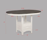 Hartwell Chalk Gray Counter Height Table by Crown Mark at Eve Furniture