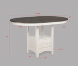 Hartwell Chalk Gray Counter Height Table by Crown Mark at Eve Furniture