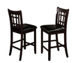 Hartwell Espresso Counter Height Chair, Set of 2 by Crown Mark at Eve Furniture