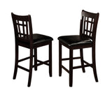 Hartwell Espresso Counter Height Chair, Set of 2 by Crown Mark at Eve Furniture