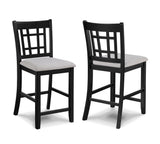 Hartwell Light Gray Counter Height Dining Set by Crown Mark at Eve Furniture