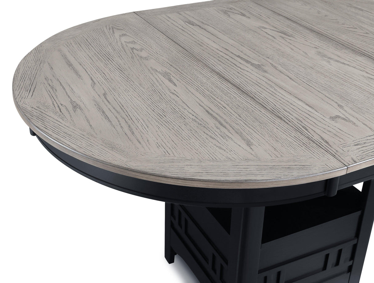Hartwell Light Gray Counter Height Dining Set by Crown Mark at Eve Furniture