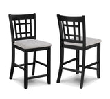Hartwell Light Gray Counter Height Dining Chair, Set of 2 by Crown Mark at Eve Furniture