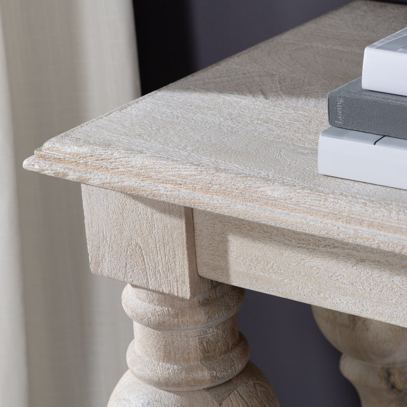 Harvest White/Tan Console Table by Crestview at Eve Furniture