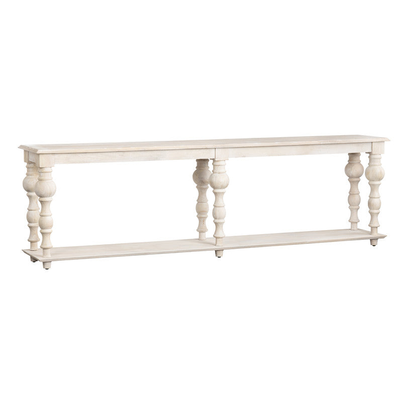 Harvest White/Tan Console Table by Crestview at Eve Furniture