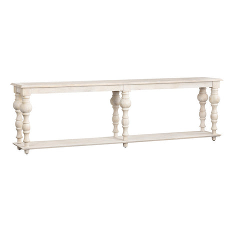 Harvest White/Tan Console Table by Crestview at Eve Furniture