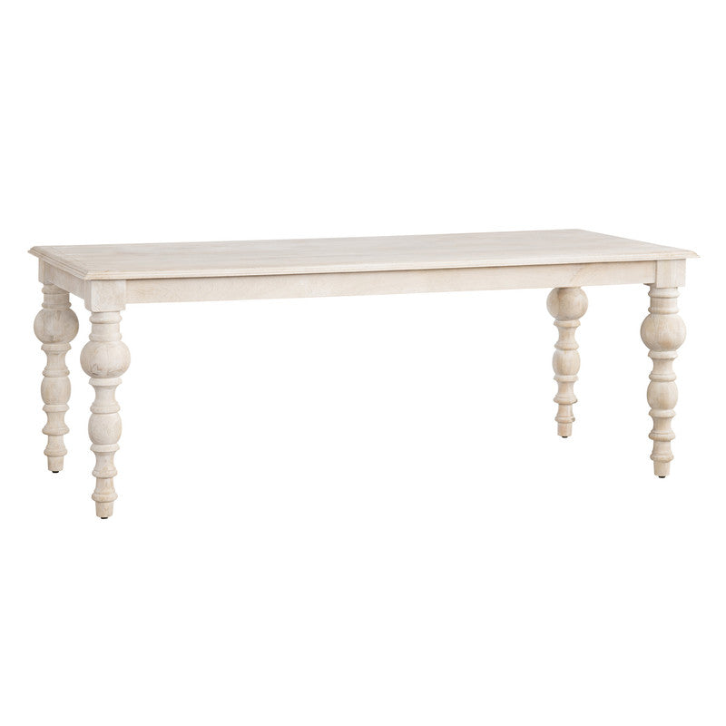 Harvest White/Tan Dining Table by Crestview at Eve Furniture