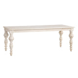 Harvest White/Tan Dining Table by Crestview at Eve Furniture