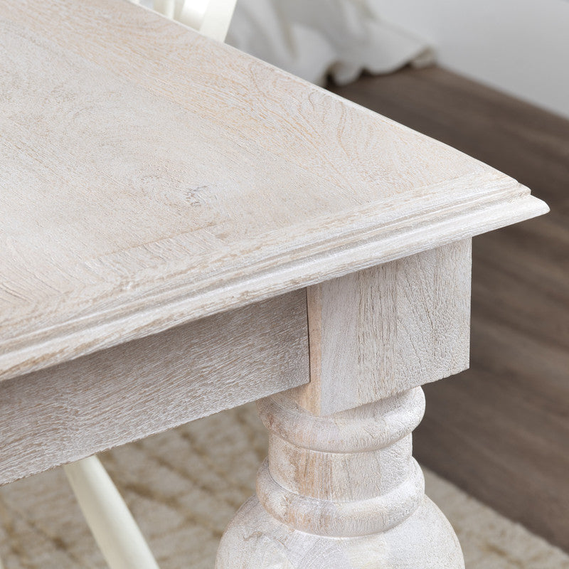 Harvest White/Tan Dining Table by Crestview at Eve Furniture