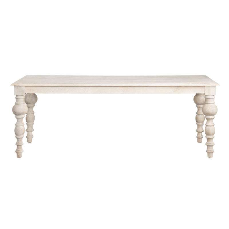 Harvest White/Tan Dining Table by Crestview at Eve Furniture