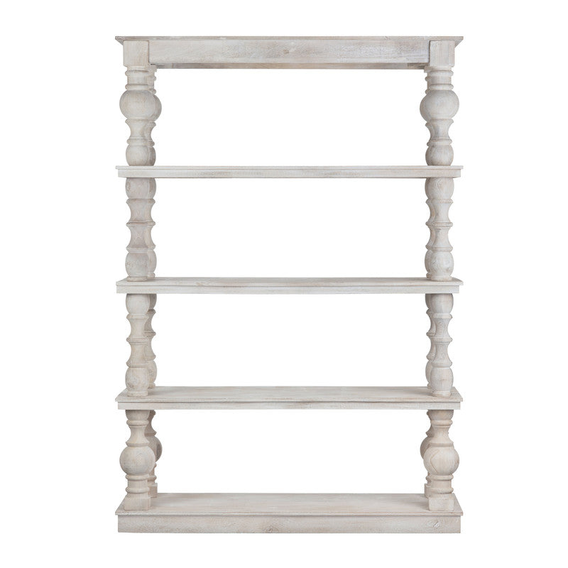 Harvest White/Tan Etagere by Crestview at Eve Furniture