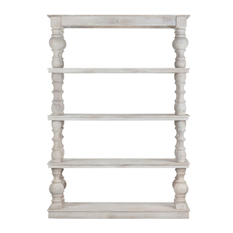 Harvest White/Tan Etagere by Crestview at Eve Furniture