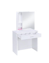 Harvey 2-Piece Vanity Set with Lift-Top Stool White