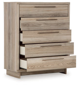 Hasbrick Tan Chest of Drawers