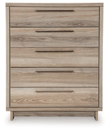 Hasbrick Tan Chest of Drawers